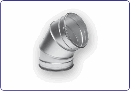 Conducto Ventilación Helicoidal 60º Codo C/CG 60